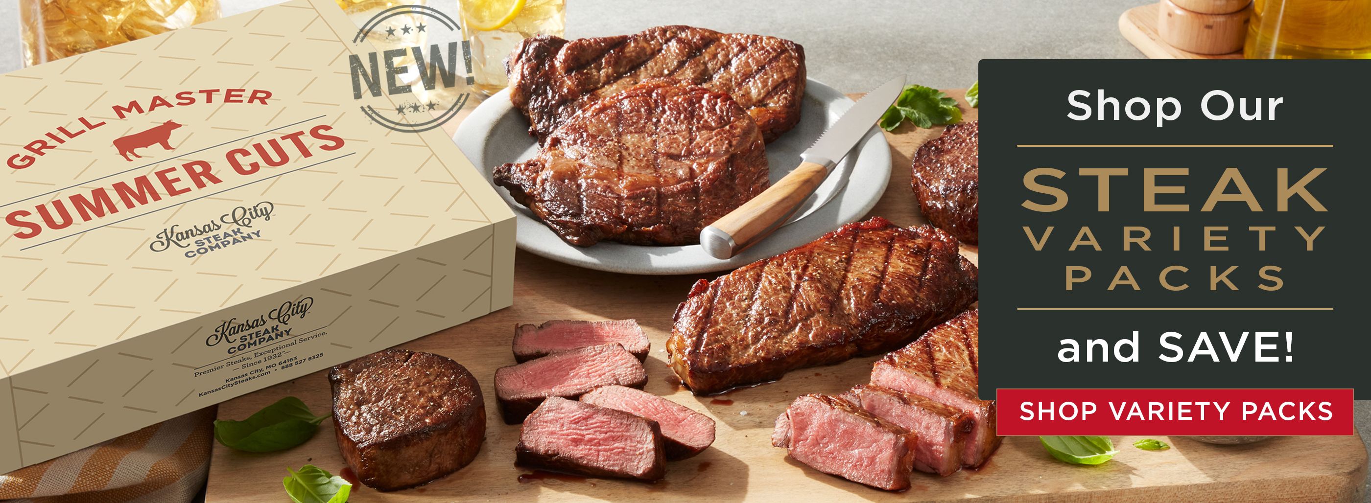 Shop our steak variety packs and save.