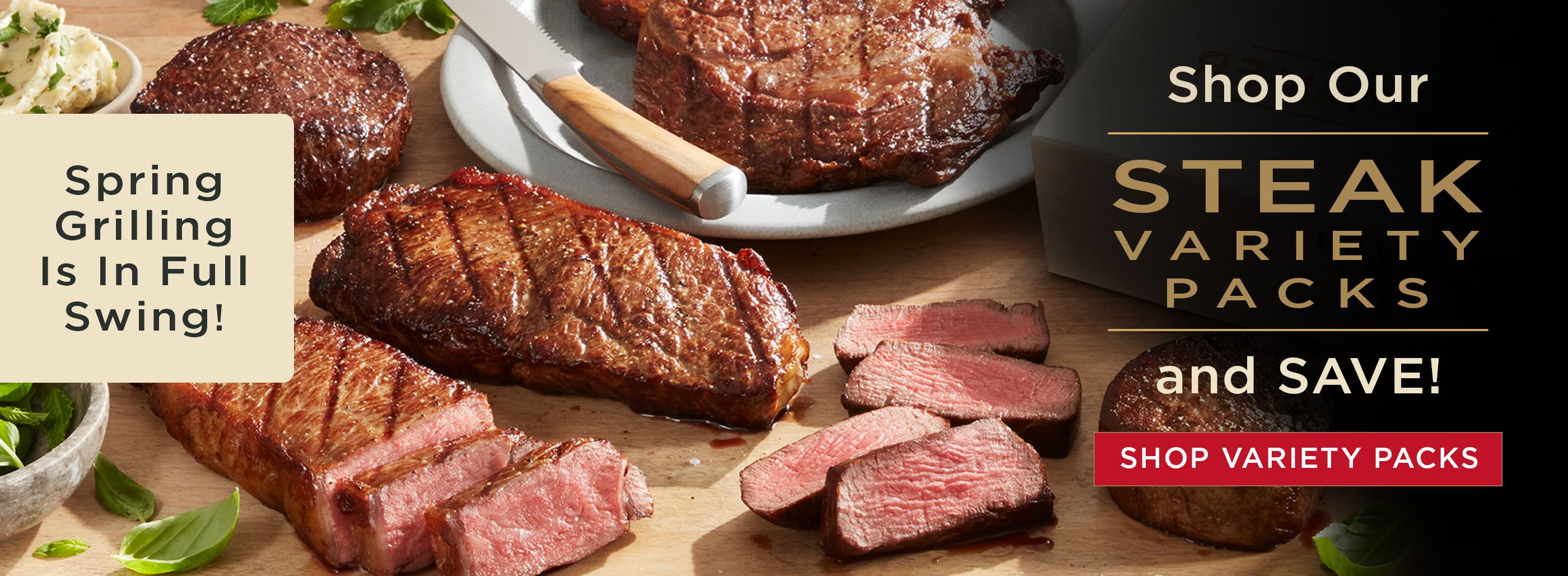 Shop our steak variety packs and save!