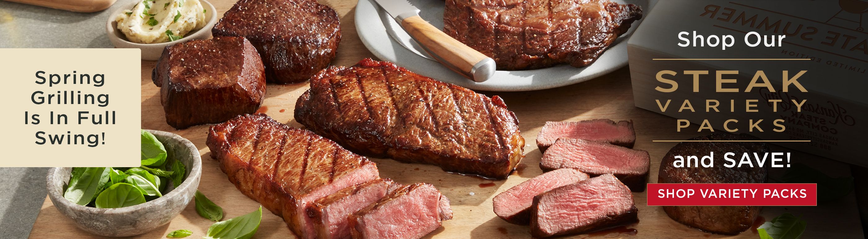 Shop our steak variety packs and save.