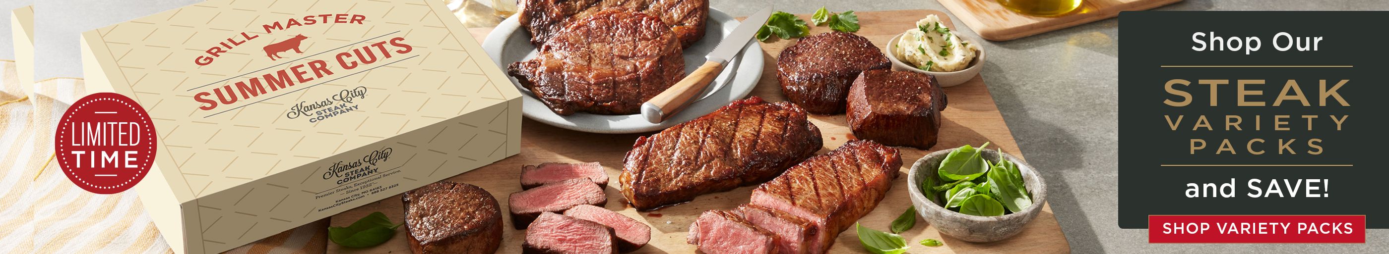 Shop our steak variety packs and save!