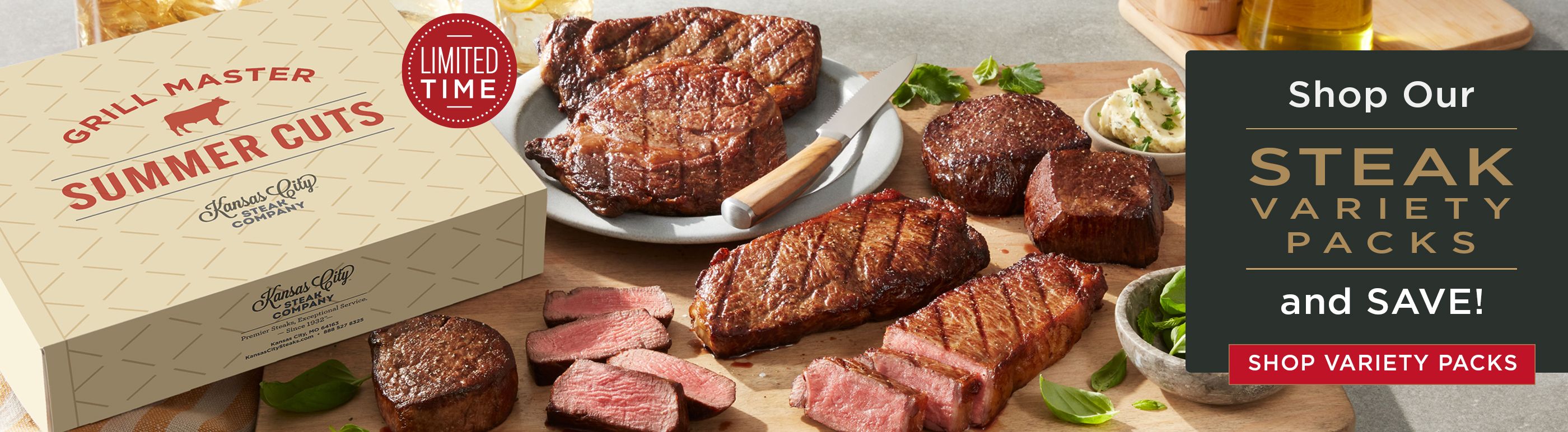 Shop our steak variety packs and save!