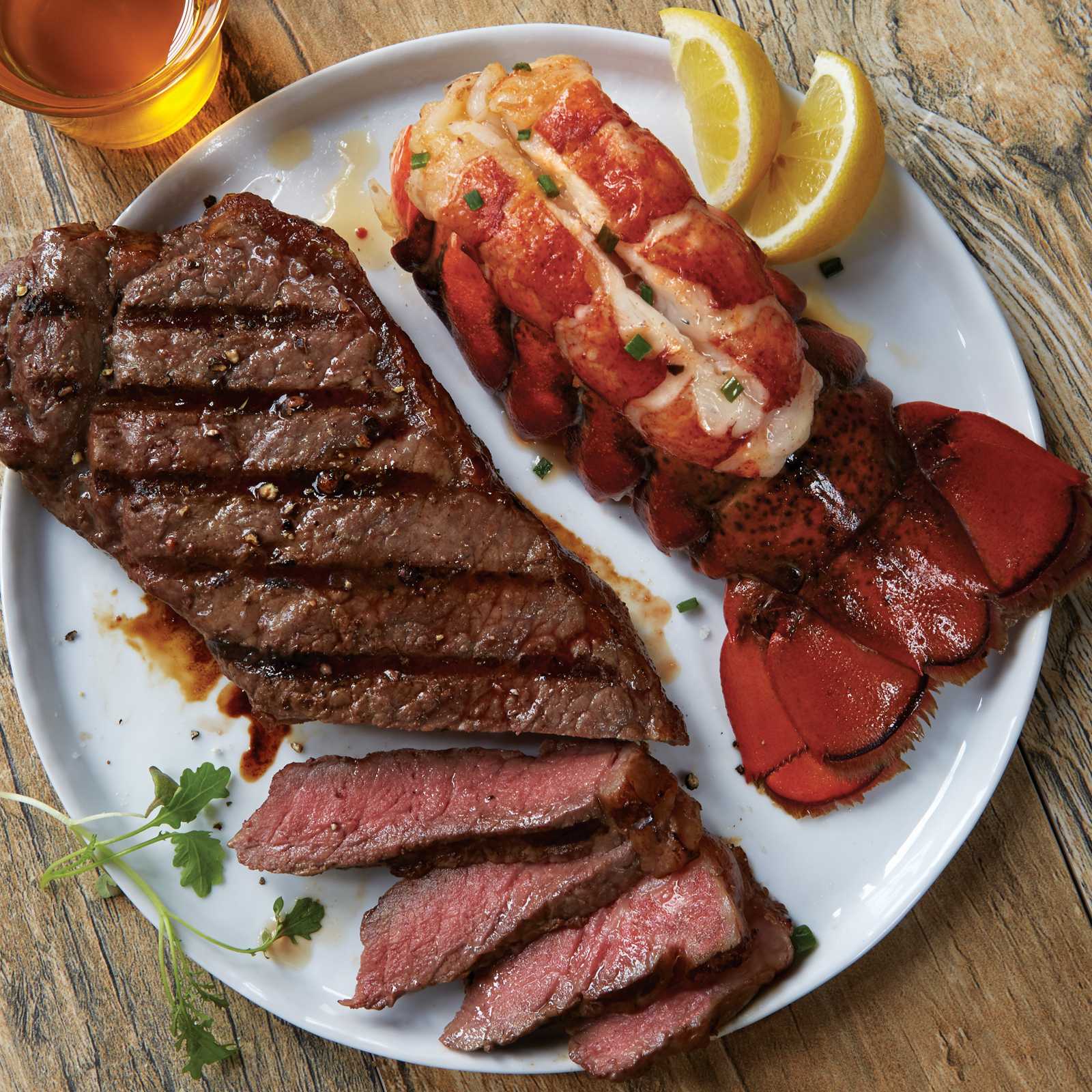 Strip Steak and Lobster