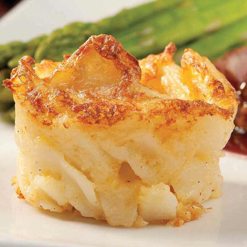 8 Potatoes Au Gratin, 4 oz each