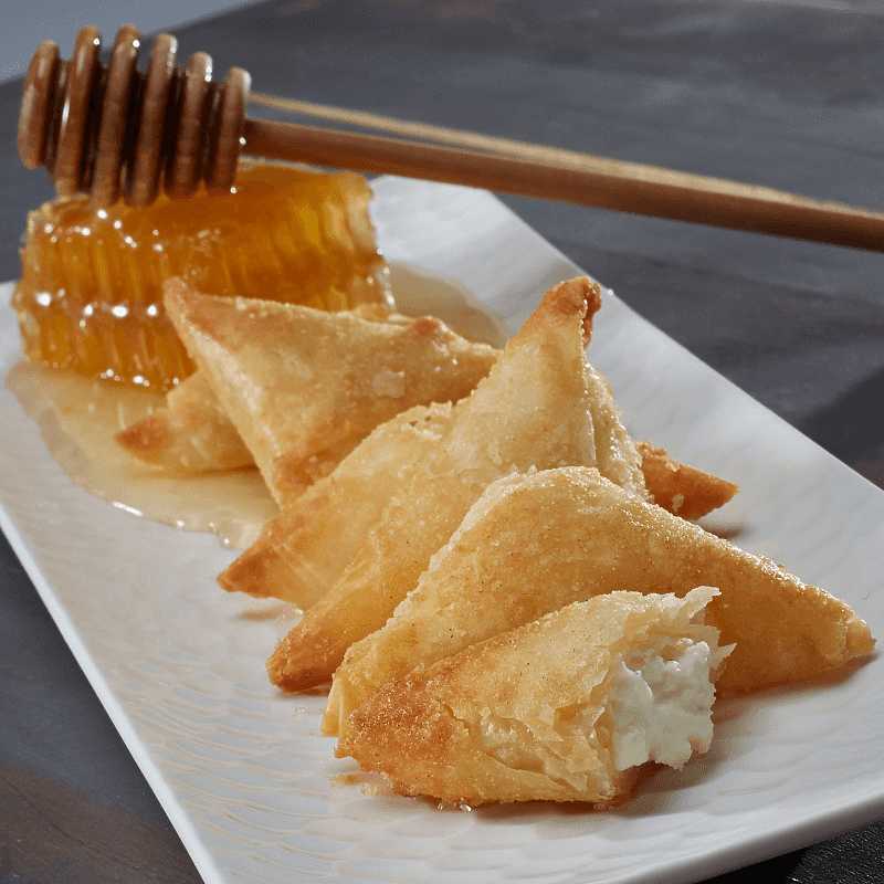 Goat Cheese & Honey Phyllo Pastries