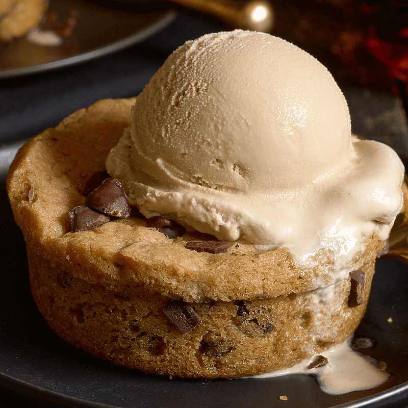 Chocolate Chip Cookie Cups (with Ice Cream)