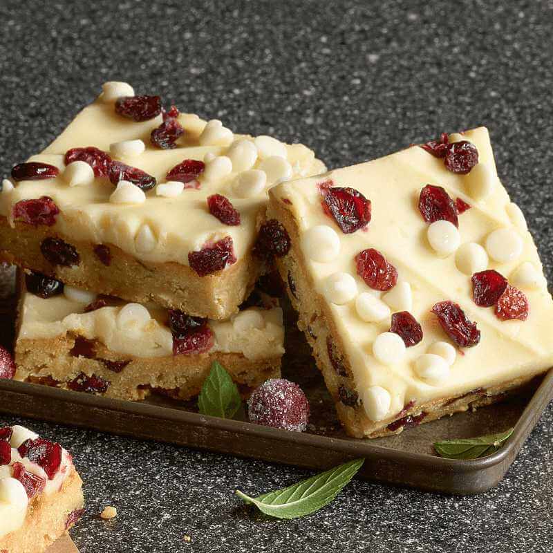 White Chocolate Cranberry Bars
