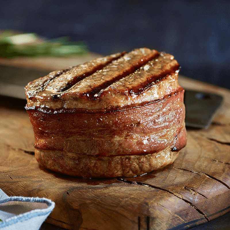 4 Super Trimmed™ Filet Mignon with Bacon, 6 oz each
