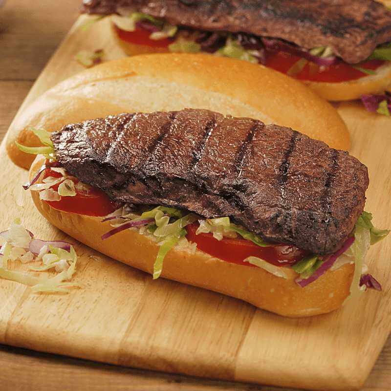 Marinated Top Sirloin Sandwich Steak
