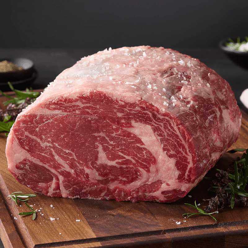 Raw USDA Prime Prime Rib Roast