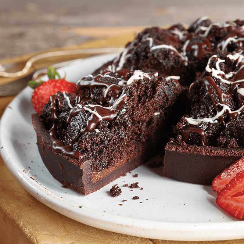 Mississippi Mud Cake on Platter