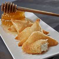 Goat Cheese & Honey Phyllo Pastries