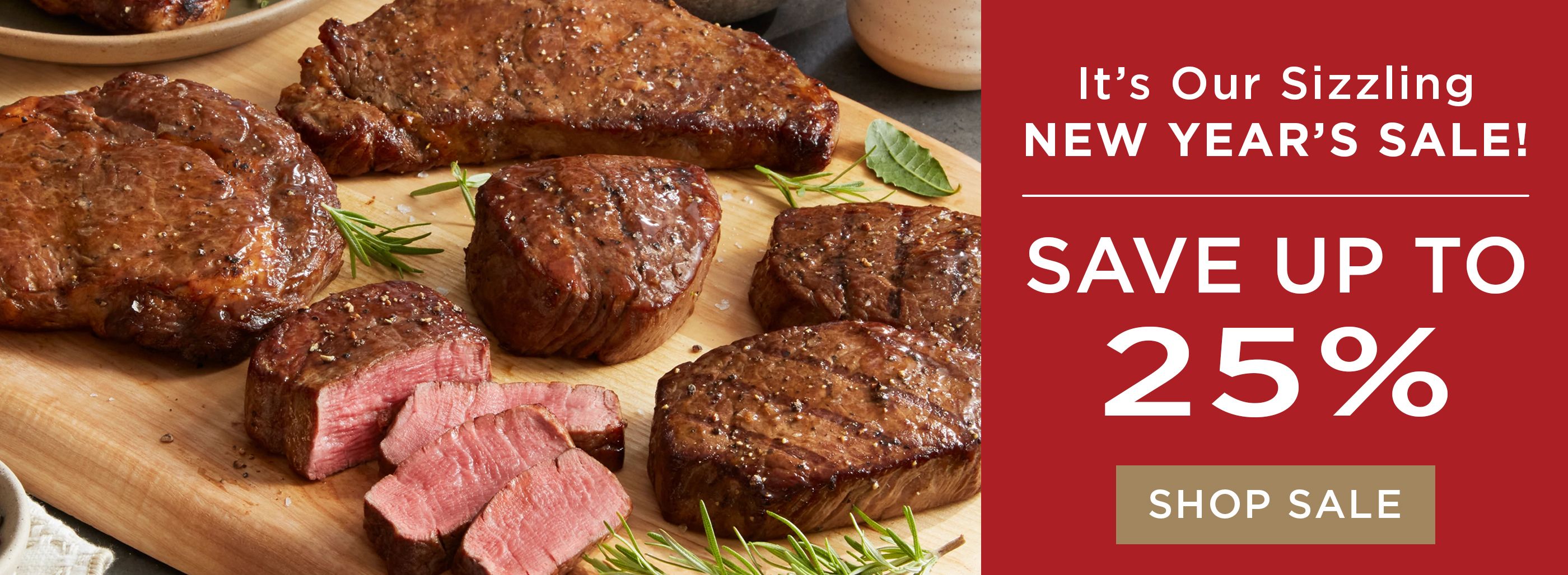 Save up to 25% during our Sizzling New Year's Sale.