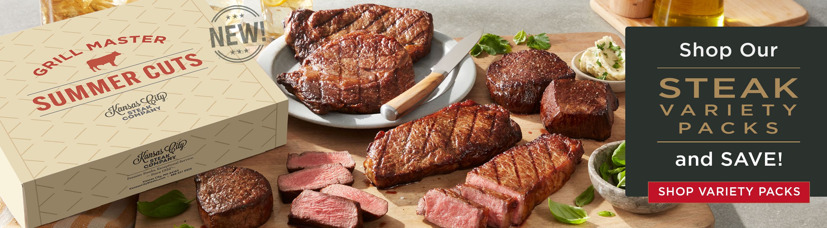 Shop our steak variety packs and save.