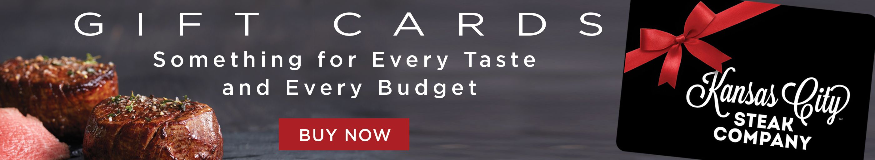 Something for every taste with gift cards.