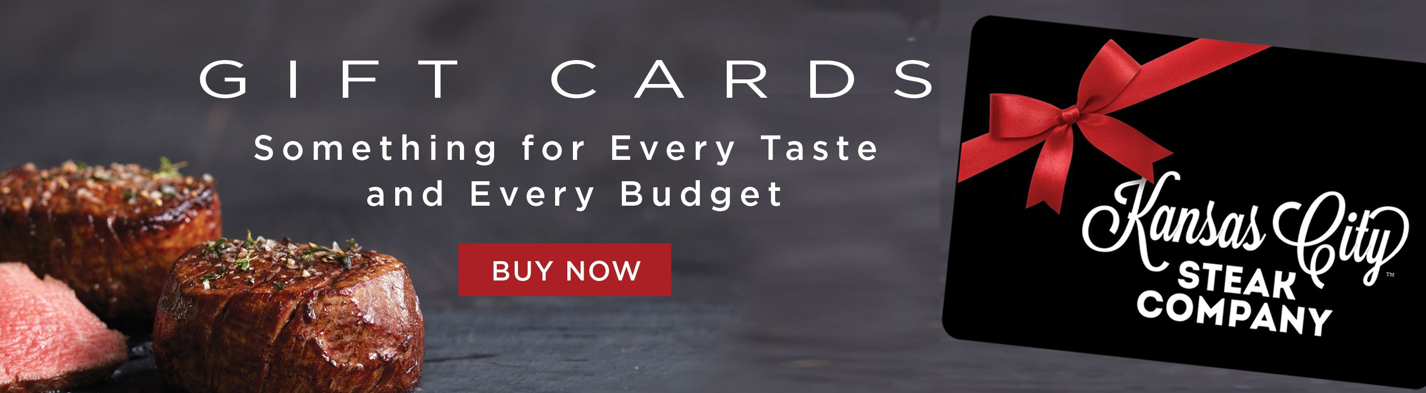 Something for every taste with gift cards.