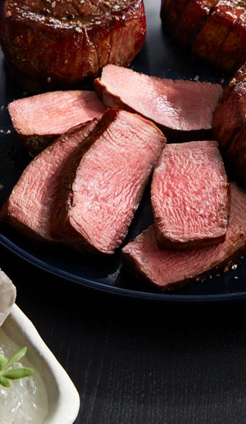 Quality Steaks on Plate