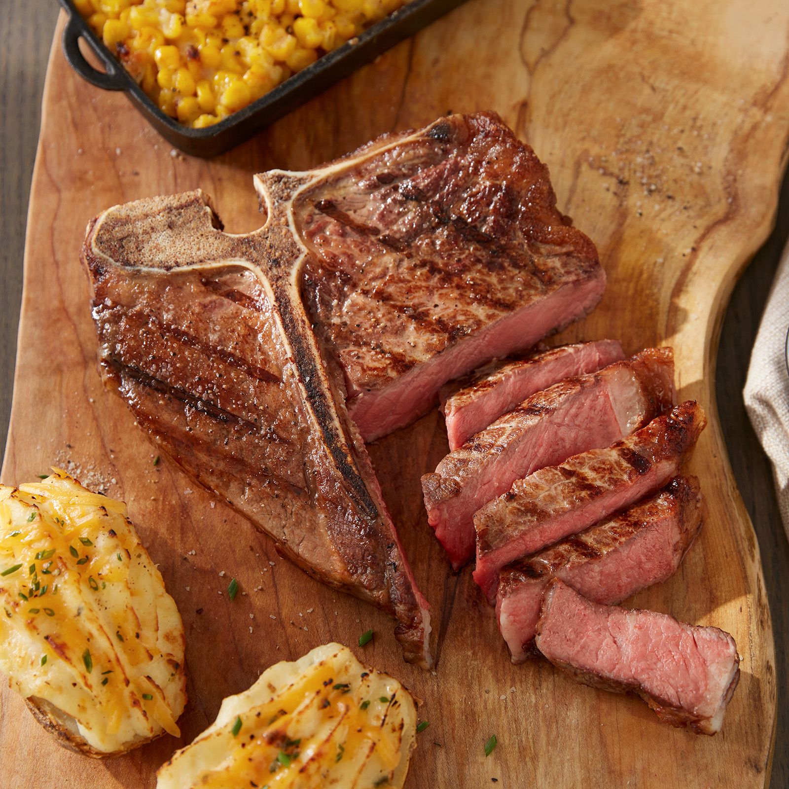 Sliced Porterhouse Steak