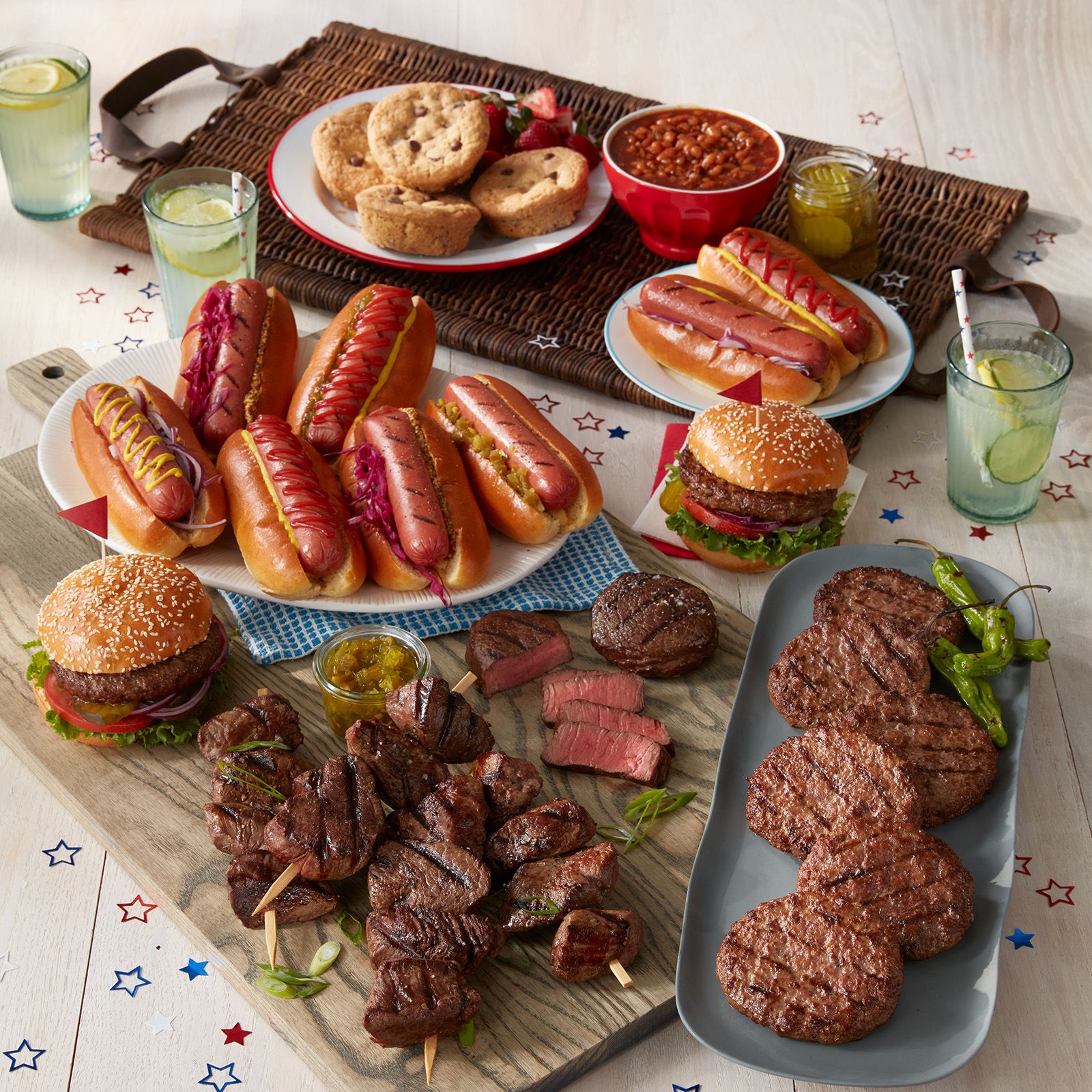 Various assortment of gourmet steaks