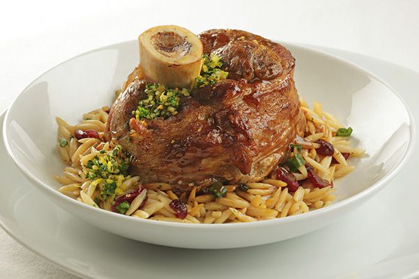 Veal Osso Buco in dish