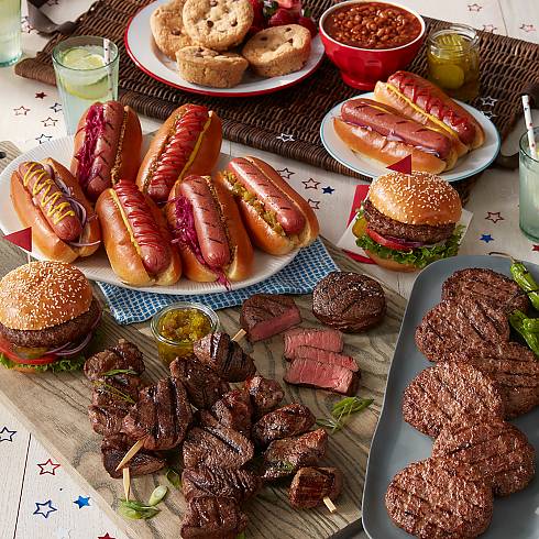 Kansas City Steak Co. 12-ct Steakburgers & 12-ct Hot Dogs 