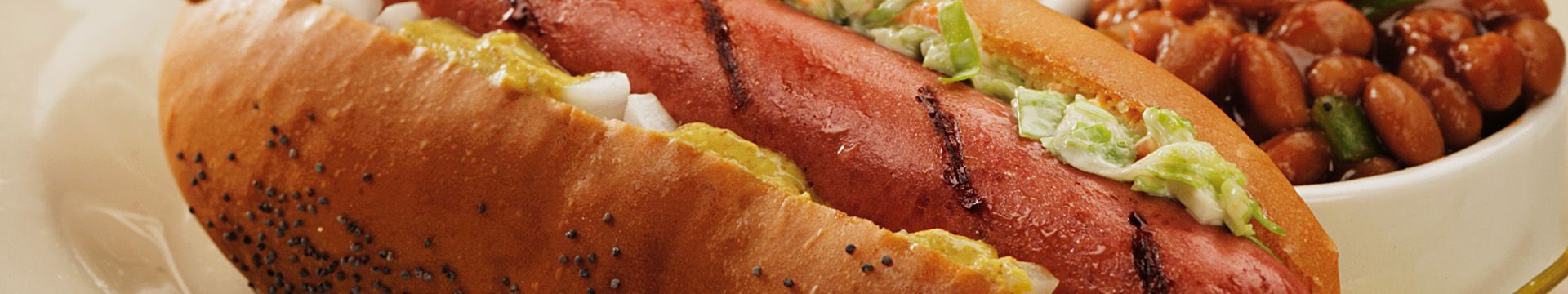 All-Beef Hot Dogs and Authentic Bratwurst