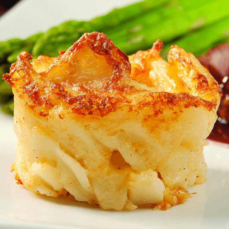 8 Potatoes Au Gratin, 4 oz each
