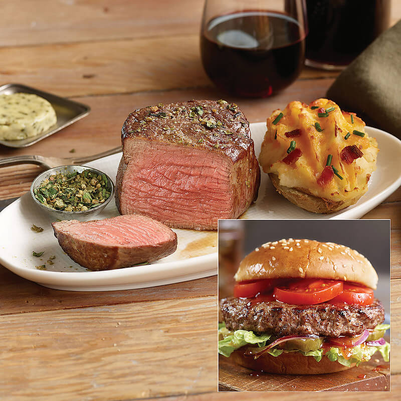 Super Trimmed Filet Mignon Steaks and Bakes Special Offer Kansas City