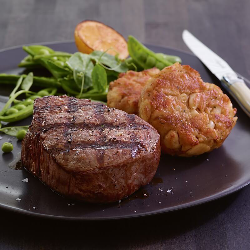 Super Trimmed™ Filet Mignon And Crab Cakes Kansas City Steaks 5559