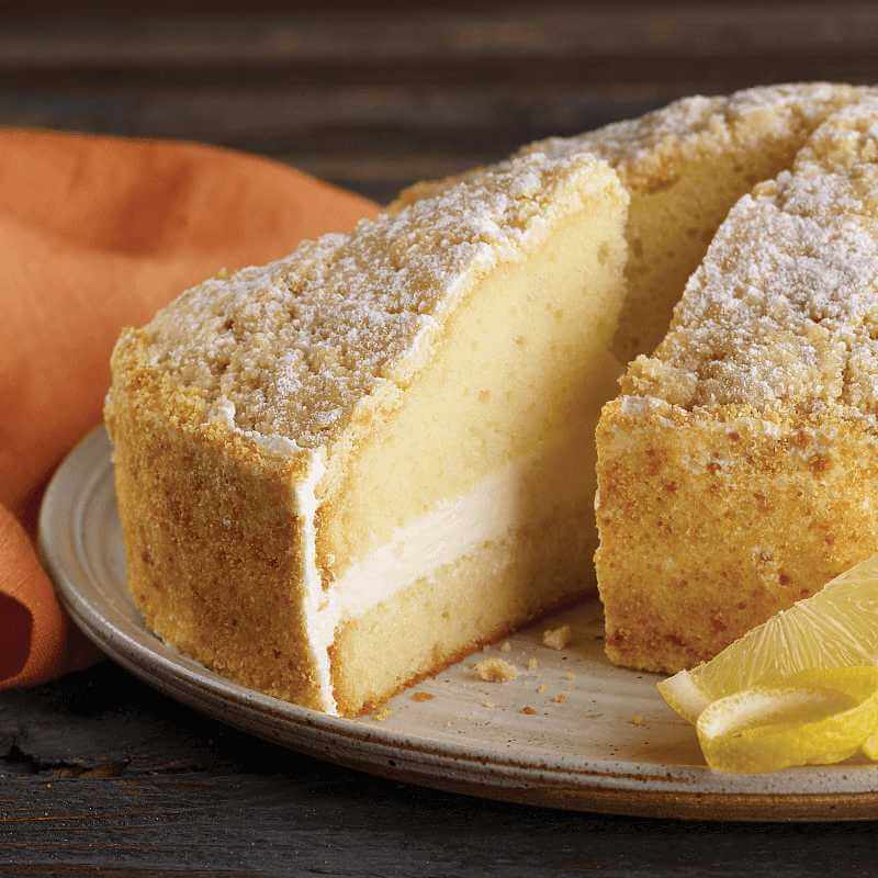 Two Layer Lemon Cream Cake Dessert