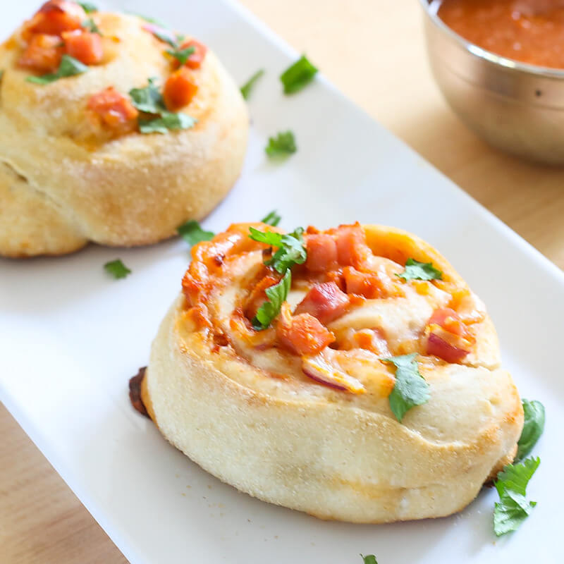 Hawaiian BBQ Pinwheels