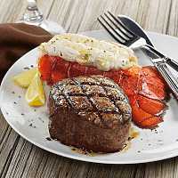 Super Trimmed™ Filet Mignon with Hickory Bacon and North Atlantic Lobster Tails
