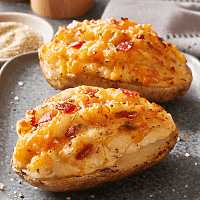 8 Cheddar and Bacon Twice Baked Potatoes, 5 oz each