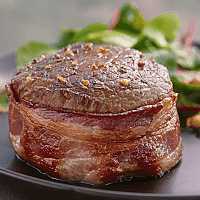 10 Top Sirloin with Hickory Bacon, 5 oz each