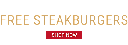 Special $149 pack plus free steakburgers banner.