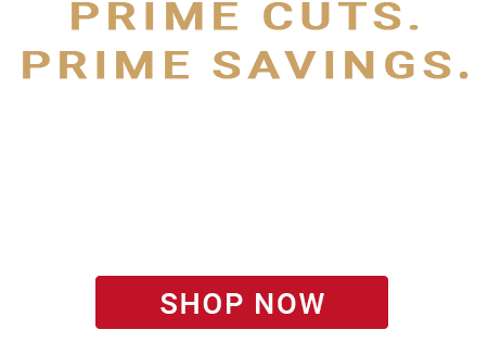 Up to 25% off USDA Prime sale banner.