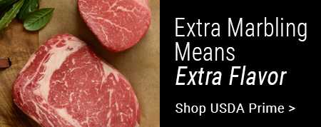 USDA Prime Steaks on board banner