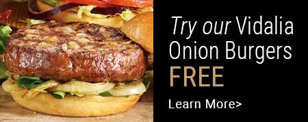 Try Vidalia Onion Burgers banner