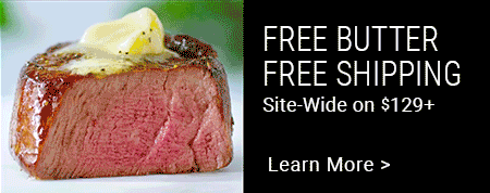 Free butter and free shipping banner