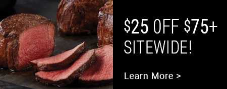 $25 off $75 or more promo banner