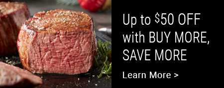 Up to $50 off with buy more and save more.