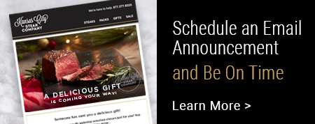 Schedule an email announcement and be on time.